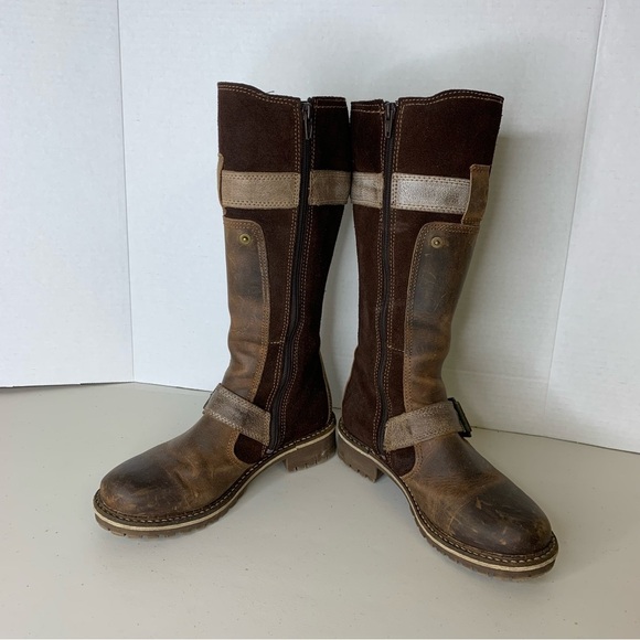 Bos & Co Brown Womens Innercity Tall Wool Lined Leather Riding Boots Size 36 - Picture 5 of 13